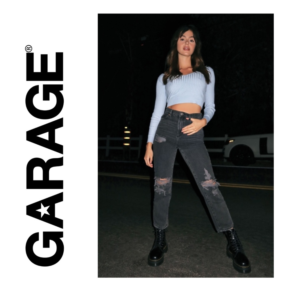 Black Vintage Straight Jeans